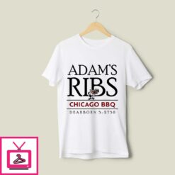 Adams Ribs Chicago BBQ Dearborn 5 2750 T Shirt 1