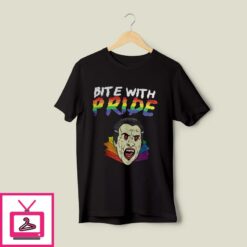 Bite With Pride T Shirt Gay Vampire LGBT 1
