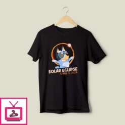 Bluey Dog Total Solar Eclipse 2024 T Shirt 1