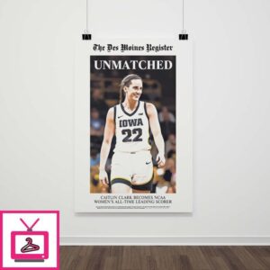 Des Moines Register Caitlin Clark Poster