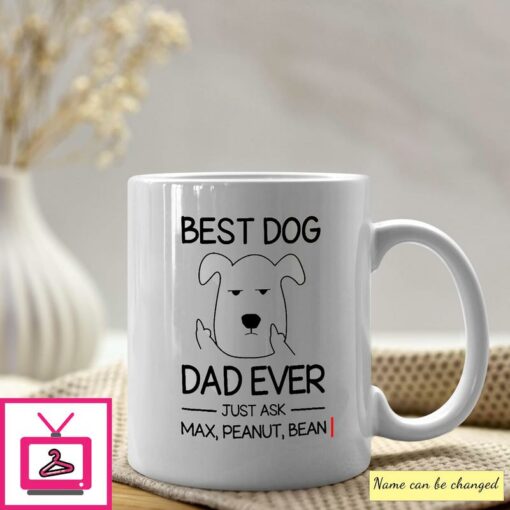 Dog Dad Personalized Mug Best Dog Dad Ever 1