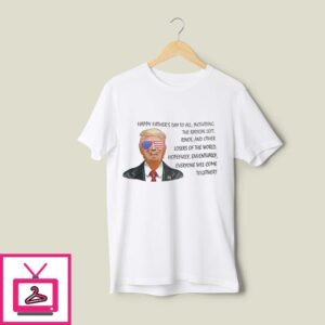 Donald Trump Happy Fathers Day T-Shirt Funny Trump Saying