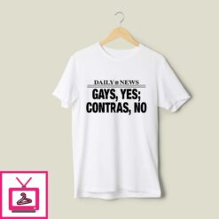 Hayley Williams Daily News Gays Yes Contras No T Shirt 1