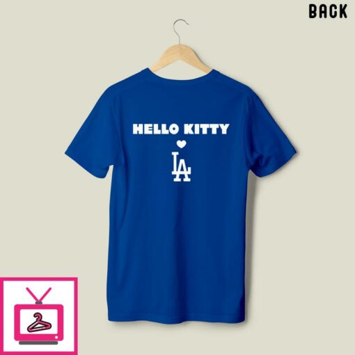 Hello Kitty Dodgers T Shirt 3