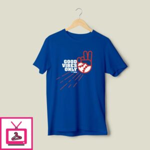 Los Angeles Dodgers Good Vibes Only Baseball T-Shirt