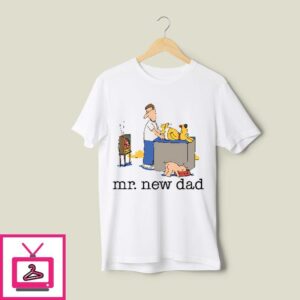 Mr. New Dad Diaper Dog T-Shirt