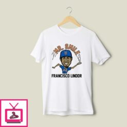 New York Mets Francisco Lindor Mr Smile T Shirt 1