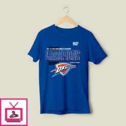 Oklahoma City Thunder 23 24 Northwest Division Champions T Shirt 1