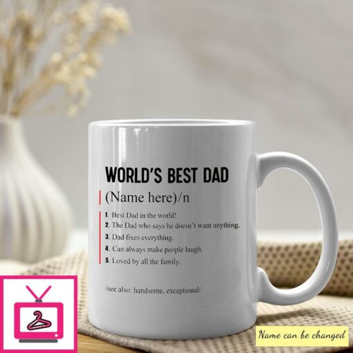 Personalized Worlds Best Dad Mug 1