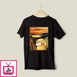 Scream Pokemon Psyduck T Shirt 1
