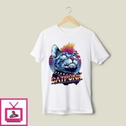 Vintage Daft Punk T Shirt Cat Punk Underground Kitty Club 1