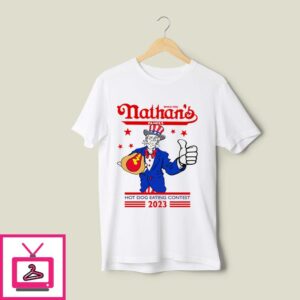 Nathan’s Hot Dog T-Shirt Since 1916 Nathan’s Famous Hot Dog Eating Contest 2023