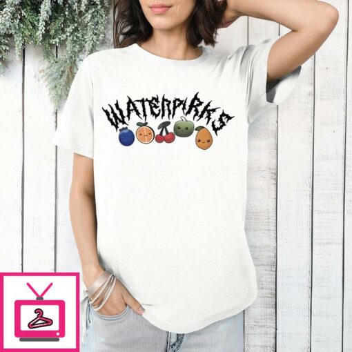 Waterparks Metal Font Fruit Baby Sensory T Shirt 1