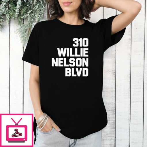 310 Willie Nelson Blvd T Shirt 1