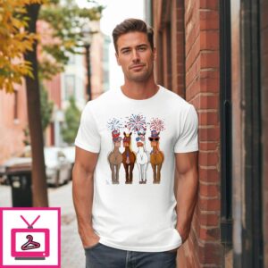 4th Of July Horses T-shirt