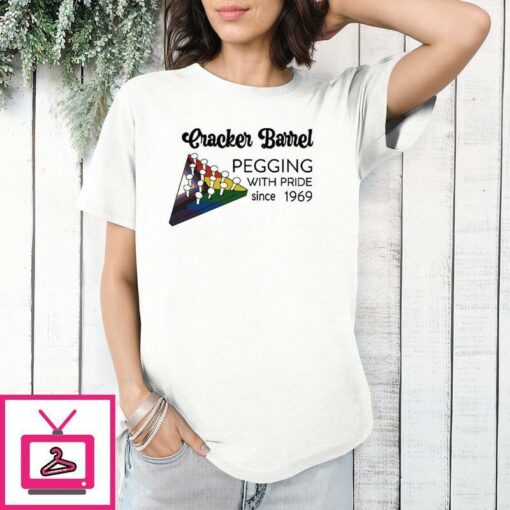 Cracker Barrel Pegging With Pride Since 1969 T Shirt 1 1