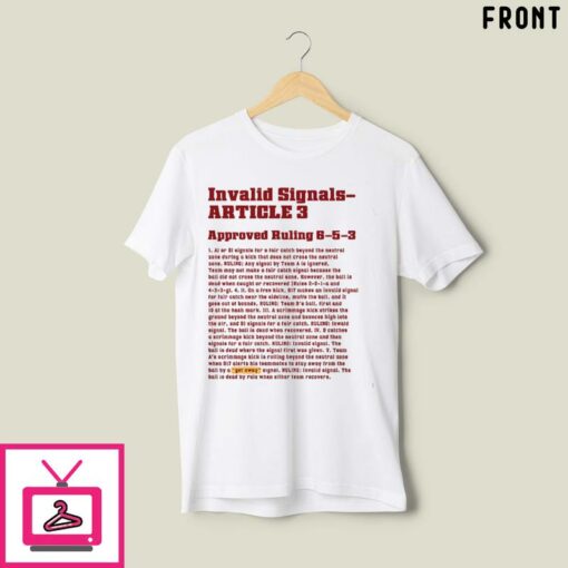 Floyd Of Rosedale Invalid Signals article 3 T Shirt 1 2