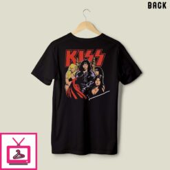 KISS 1987 Crazy Nights Gene Simmons with Girls Its A Dirty Job T Shirt 1 3