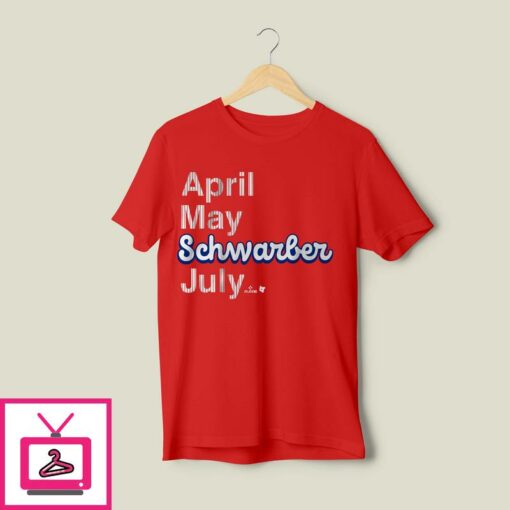 Kyle Schwarber April May Schwarber July T Shirt 2