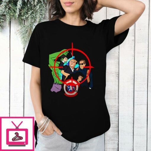 Marvel Avengers Trump Shooting T Shirt 1 1