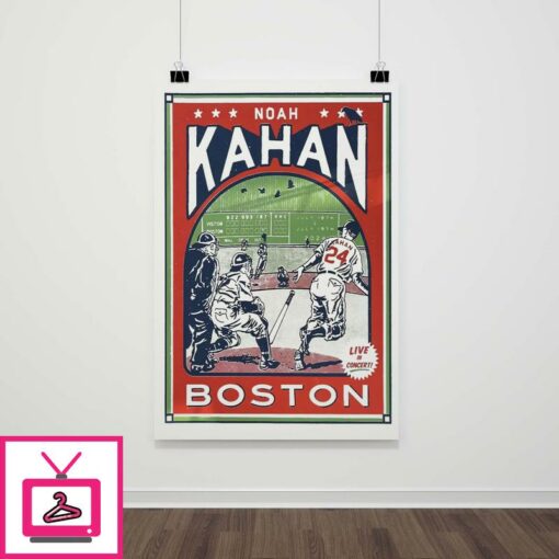 Noah Kahan Fenway Poster 2024 Boston Red Sox Live In Concert 1 1