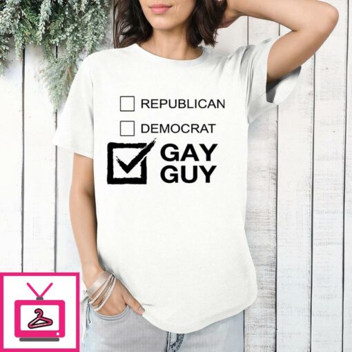 Republican Democrat Gay Guy T Shirt 1