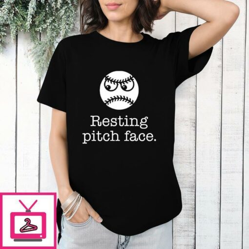 Resting Pitch Face Funny Baseball T Shirt 1 1