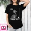 Simone Biles Gymnastics Playing Card USA T-Shirt