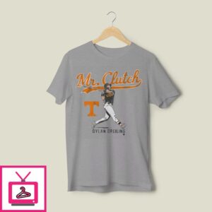 Tennessee Baseball Dylan Dreiling Mr. Clutch T-Shirt