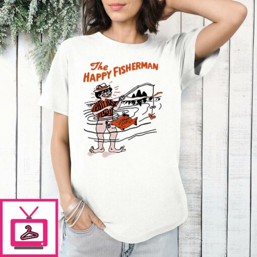 The Happy Fisherman T Shirt with discount up to 30 of T Shirt value 1 1