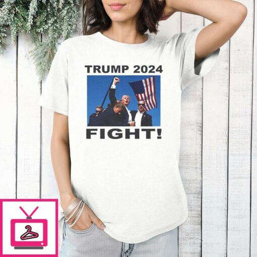 Trump 2024 Fight Bloody Ear T Shirt 1