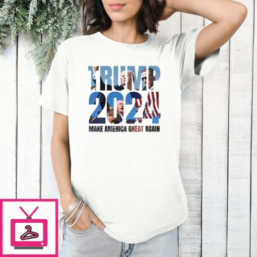 Trump 2024 MAGA Shooting in Pennsylvania Photo T Shirt 1