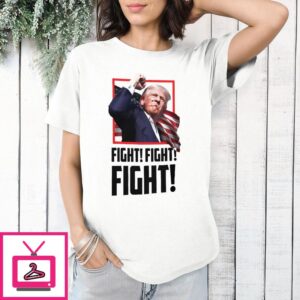 Trump Fight T-Shirt God Bless America