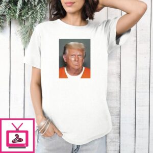 Trump Not Guilty Mugshot Funny Parody Flag T-Shirt