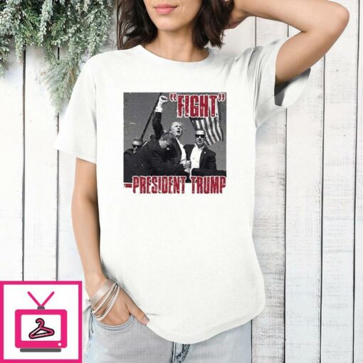 Trump Shooting Fight Never Surrender Pennsylvania Rally T Shirt 1