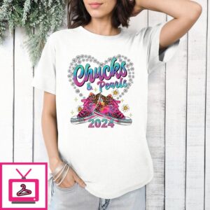 Chucks And Pearls Kamala Harris 2024 For President 47 T-Shirt