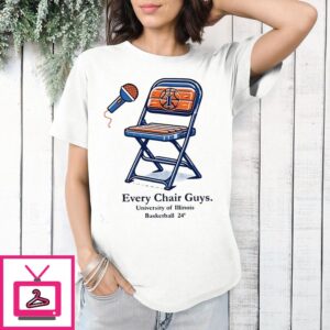 Every Chair Guys University Of Illinois Basketball 24 T-Shirt