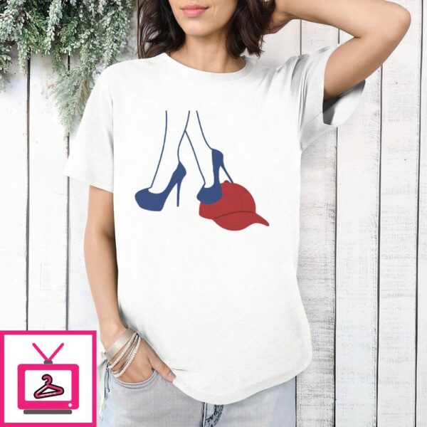 Kamala Harris Heels Stepping On Red MAGA Hat T Shirt 1 1