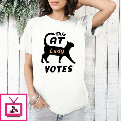 Kamala Harris This Cat Lady Votes T Shirt 1 1