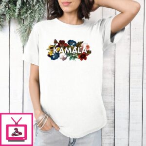 Kamala Harris Vintage Floral Feminine First Female President T-Shirt