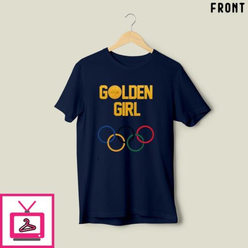 Katie Ledecky Golden Girl USA Swimmer Olympic Paris 2024 T Shirt 1 2