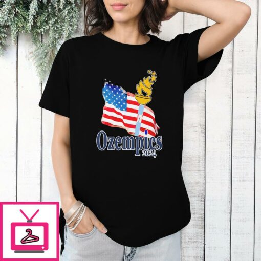 Ozempics 2024 Funny Olympics T Shirt 1 1