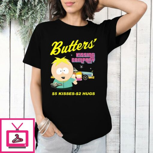 South Park Butters Kissing Company 5 Kisses 2 Hugs T Shirt 1 1