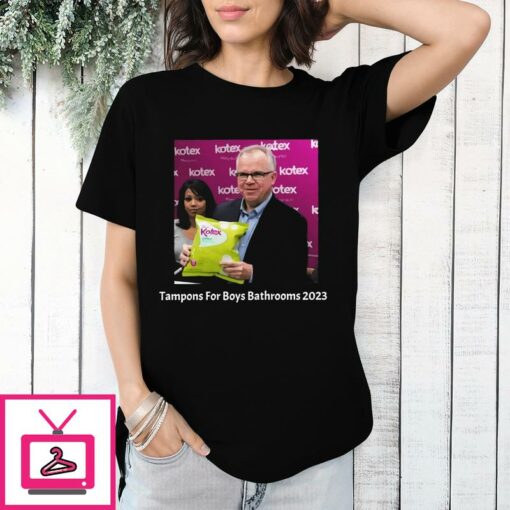 Tim Walz Tampon For Boys Bathrooms 2023 T Shirt 1 1