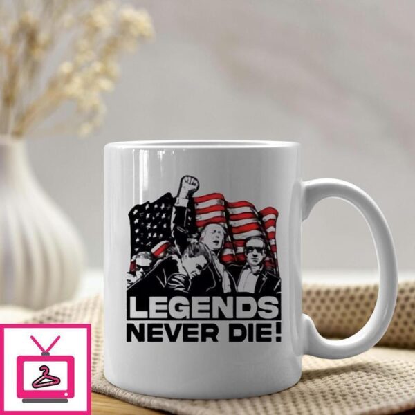 Trump ’24 Bloody Ear Assassination Legends Never Die Take America Back Mug