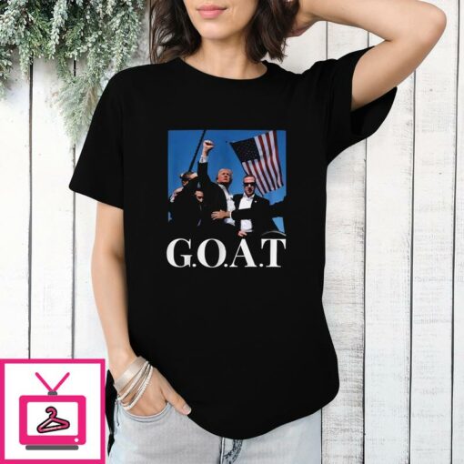 Trump Shooting GOAT T Shirt 1 1