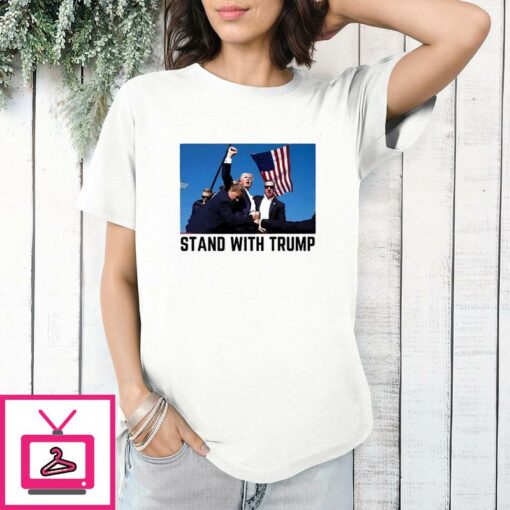 Trump Shooting Stand With Trump T Shirt 1 1