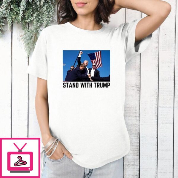 Trump Shooting Stand With Trump T-Shirt