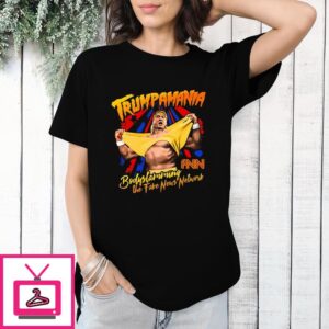 Trump Wrestling Meme Fake News Trumpamania T-Shirt