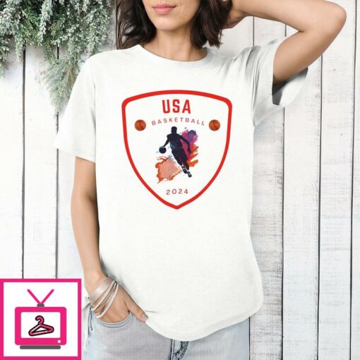 USA Basketball 2024 T Shirt Celebrate American Basketball Pride 1 1